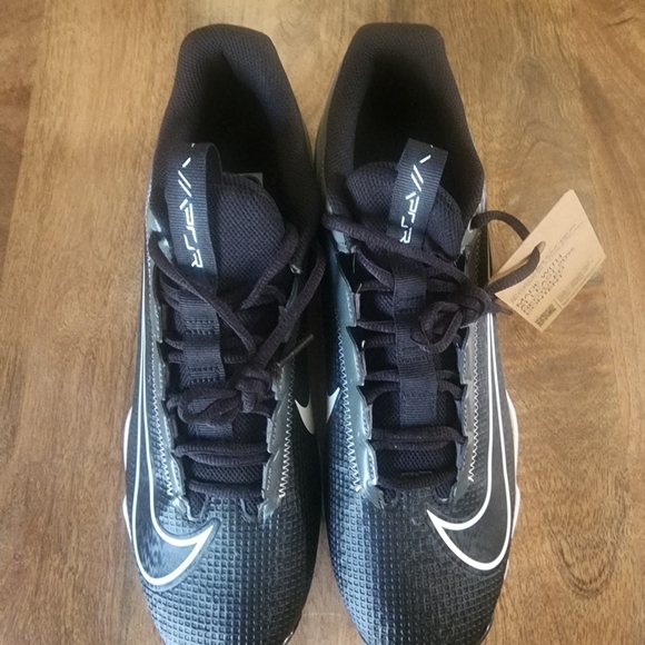 NWT Nike Vapor Edge Shark 2 Black & Gray Football Cleats Mens Size 10.5 main image 11